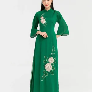 ÁO DÀI THÊU HOA