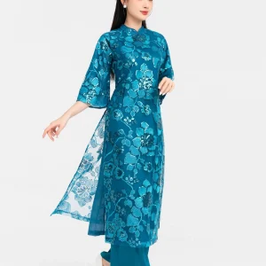 ÁO DÀI ĐÍNH KIM TUYẾN