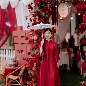 ÁO DÀI GẤM TRUYỀN THỐNG FROM SUÔNG