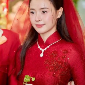 BỘ ÁO DÀI CƯỚI HOA MƠ TRONG TUYẾT