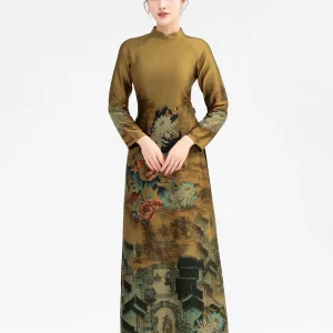 ÁO DÀI IN HOA